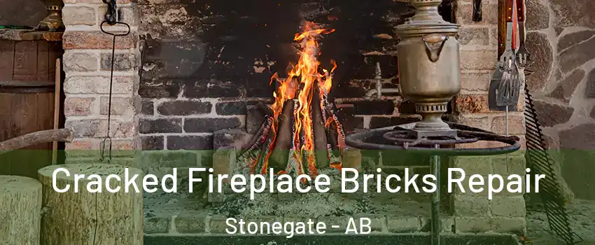  Cracked Fireplace Bricks Repair Stonegate - AB