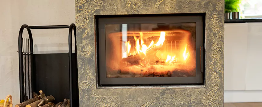 Decorative Electric Fireplace Installation in Luxstone, AB
