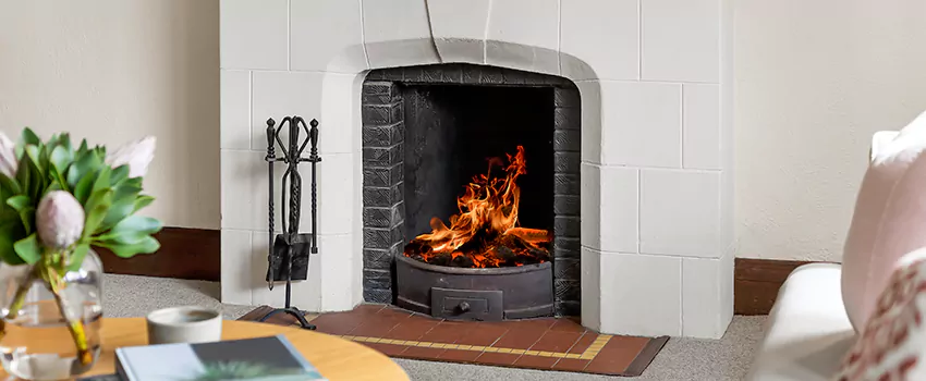 Wood Fireplace Refacing in Reunion, AB