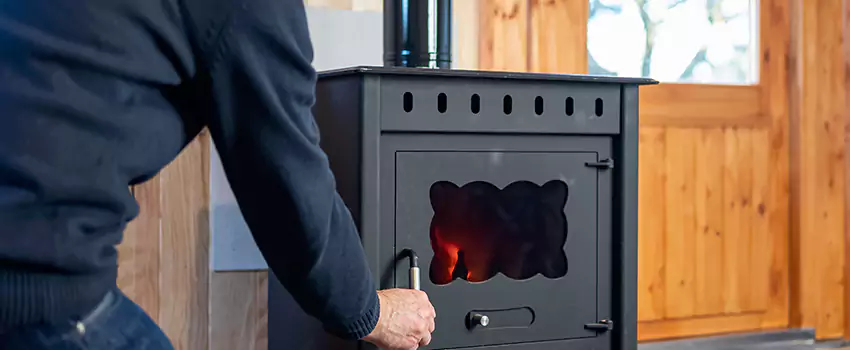 Pellet Stove Chimney Pipe Installation in Reunion, AB