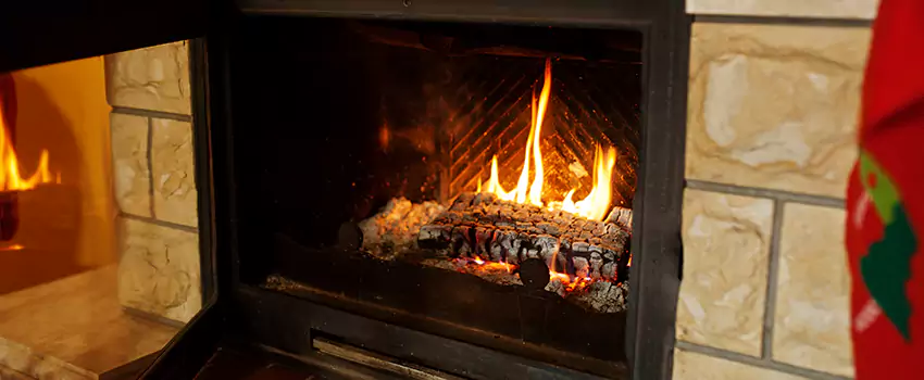 Commercial Prefabricated Fireplace Replacement in Silver Creek, Alberta