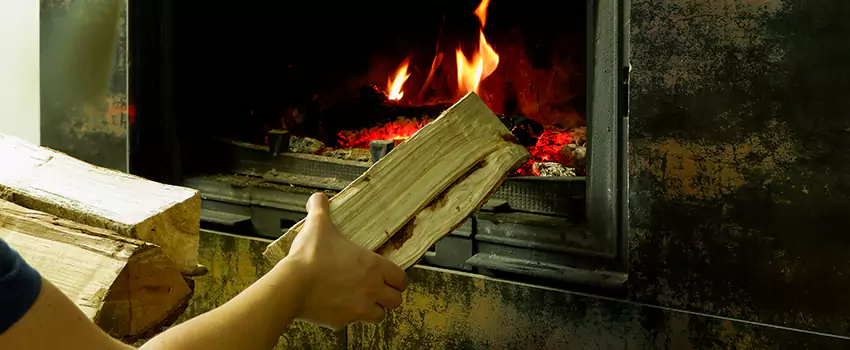 Wood Stove Heat Resistant Wall Repair in Edgewater, Alberta