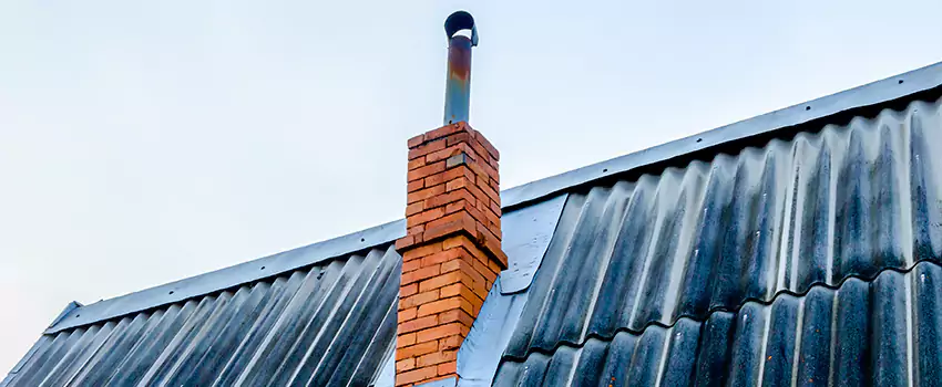 Aluminium Chimney Flashing Repair in Airdrie, AB