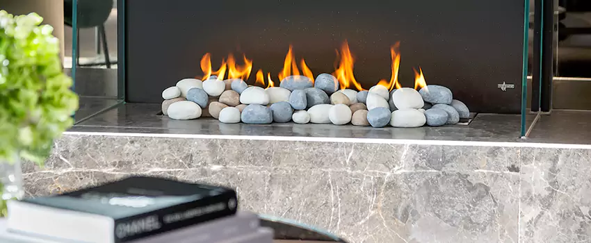 Double-Height Fireplace Design Refurbishment in Kings Heights, Alberta