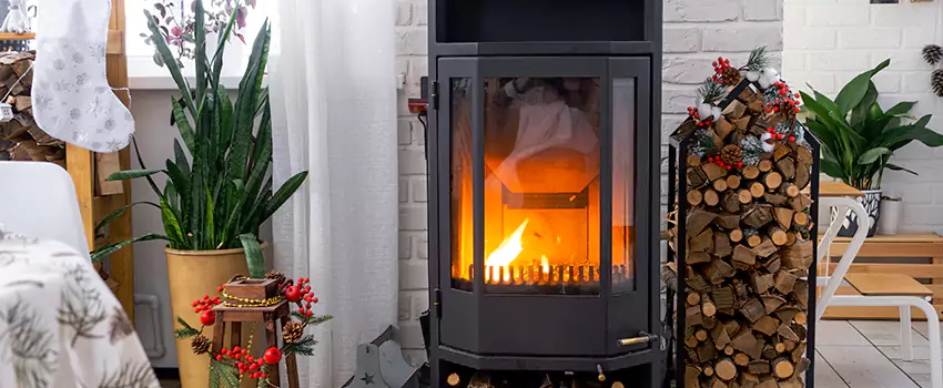 Thelin Hearth Products Direct Vent Gas Stove Fireplace Inspection in Airdrie, AB
