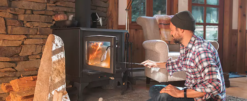 Wood Stove Stone Chimneys Installation Services in Reunion, AB